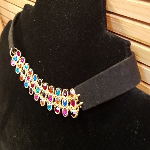 Gifted/Bundle Colorful choker rhinestones - Picture 5 of 9